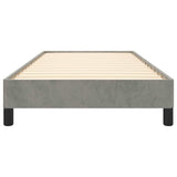 Bed Frame Light Gray 39.4"x74.8" Twin Velvet