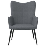 Relaxing Chair Dark Gray Fabric