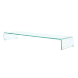 TV Stand / Monitor Riser Glass Clear 39.4"x11.8"x5.1"