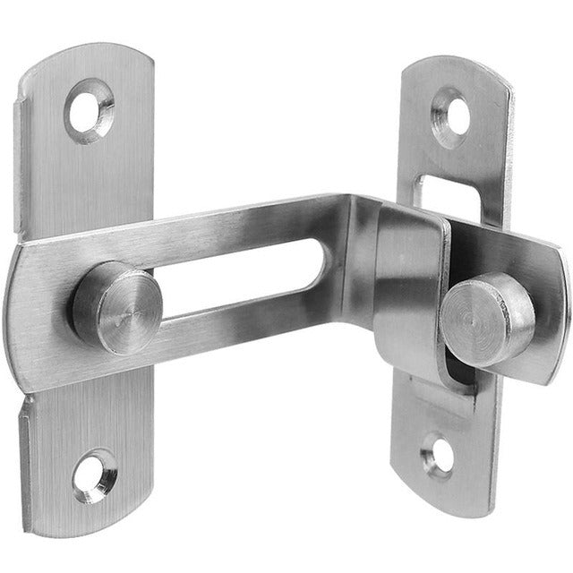 90 Degree Hasp Latches Stainless Steel Sliding Barn Door Chain Locks Security Tools Hardware