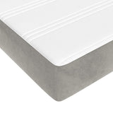 Pocket Spring Bed Mattress Light Gray 59.8"x79.9"x7.9" Queen Velvet