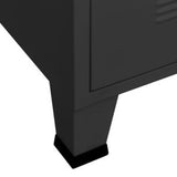 Industrial TV Cabinet Black 41.3"x13.8"x16.5" Metal