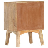 Bedside Cabinet 15.7"x13.8"x21.7" Solid Mango Wood