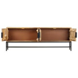 TV Cabinet 55.1"x11.8"x19.7" Solid Mango Wood