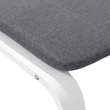 Footstool Dark Gray 20.1"x16.1"x15.7" Fabric