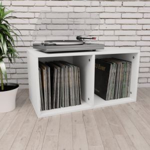 Vinyl Storage Box White 28"x13.4"x14.2" Engineered Wood