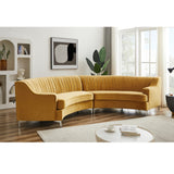 Velvet Curved Oversize Sofa for Living Room