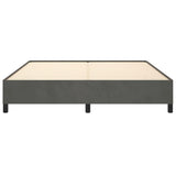 Bed Frame Dark Gray 76"x79.9" King Velvet