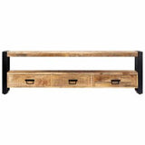 TV Cabinet 59.1"x11.8"x17.7" Solid Mango Wood