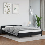 Bed Frame with Headboard Black 53.9"x74.8" Full Faux Leather