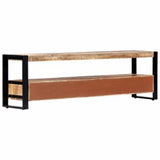 TV Cabinet 59.1"x11.8"x17.7" Solid Mango Wood