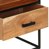 Bed Cabinet 15.7"x11.8"x19.7" Solid Acacia Wood