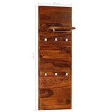 Coat Rack Solid Sheesham Wood 46.5"x15.7"