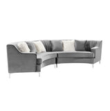 Velvet Curved Oversize Sofa for Living Room