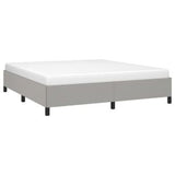 Bed Frame Light Gray 76"x79.9" King Fabric