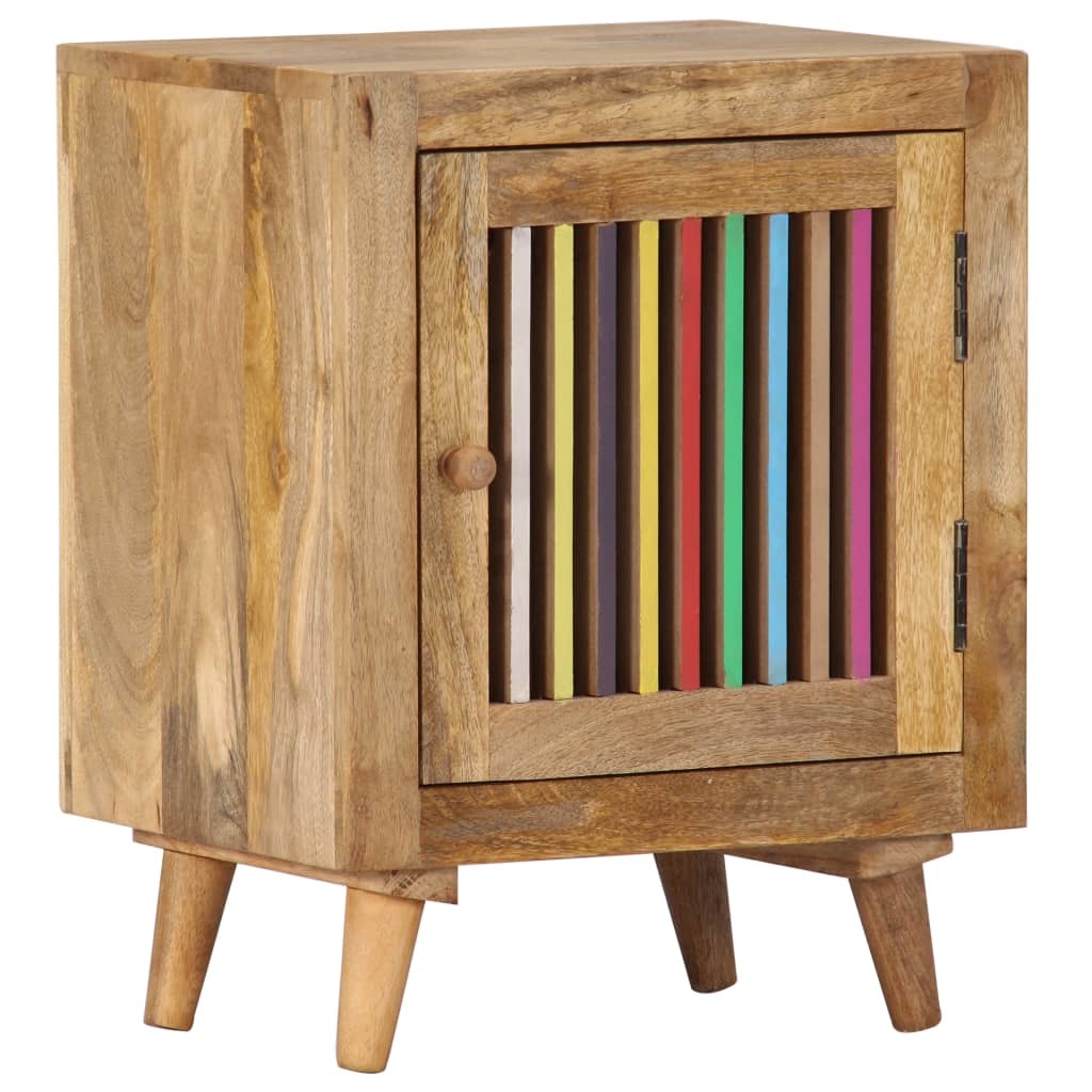 Bedside Cabinet 15.7"x11.8"x19.7" Solid Mango Wood