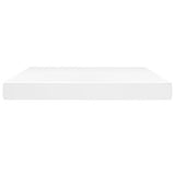 Pocket Spring Bed Mattress White 59.8"x79.9"x7.9" Queen Faux Leather
