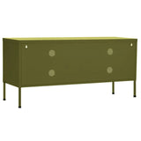 TV Cabinet Olive Green 41.3"x13.8"x19.7" Steel