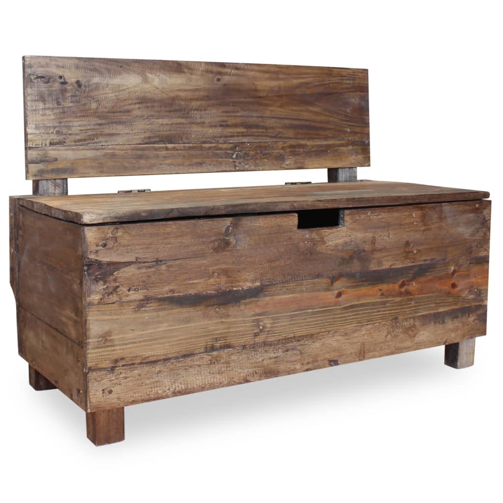 Bench Solid Reclaimed Wood 33.9"x15.7"x23.6"