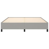 Bed Frame Light Gray 76"x79.9" King Fabric