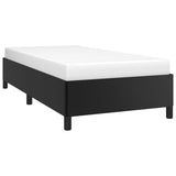 Bed Frame Black 39.4"x74.8" Twin Faux Leather