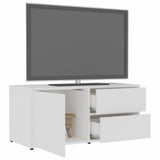 TV Cabinet White 31.5"x13.4"x14.2" Engineered Wood