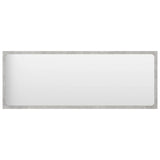 Bathroom Mirror Concrete Gray 39.4"x0.6"x14.6" Engineered Wood