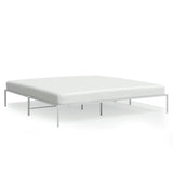 Metal Bed Frame White 72"x83.9"