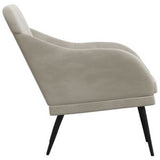 Armchair Light Gray 24.8"x29.9"x31.5" Velvet