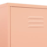 Wardrobe Pink 35.4"x19.7"x70.9" Steel