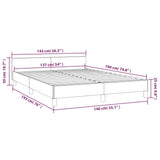 Bed Frame with Headboard Black 53.9"x74.8" Full Faux Leather