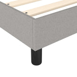 Box Spring Bed Frame Light Gray 39.4"x79.9" Twin XL Fabric