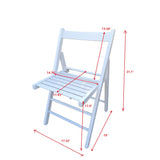 FOLDING CHAIR-2/S;  FOLDABLE STYLE -WHITE