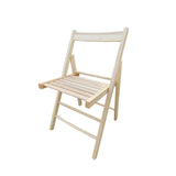 FOLDING CHAIR-2/S;  FOLDABLE STYLE -NATURAL