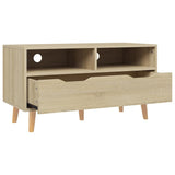 TV Cabinet Sonoma Oak 35.4"x15.7"x19.1" Engineered Wood
