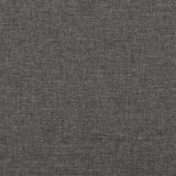 Box Spring Bed with Mattress Dark Gray 59.8"x79.9" Fabric