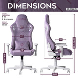 Techni Sport TSF45C Velvet Memory Foam Gaming Chair – Purple