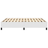 Bed Frame White 53.9"x74.8" Full Faux Leather