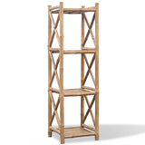 4-Tier Bamboo Shelf Square