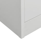 Wardrobe Light Gray 31.5"x19.7"x70.9" Steel