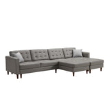 U-shaped sofa Tech PU Leather Chaise Sofa